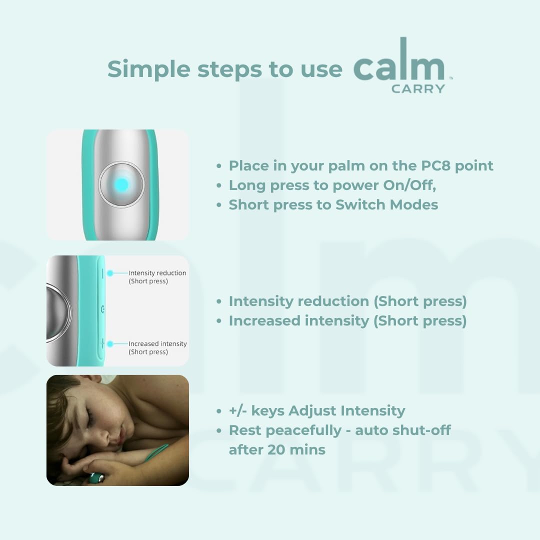 CalmCarry Glowco design ergonomique pour une prise en main naturelle.