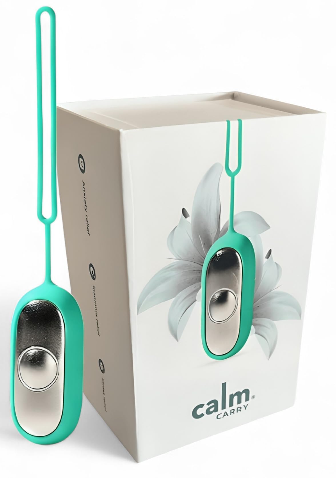 CalmCarry Glowco en main pour favoriser le calme nocturne grâce aux pulsations.