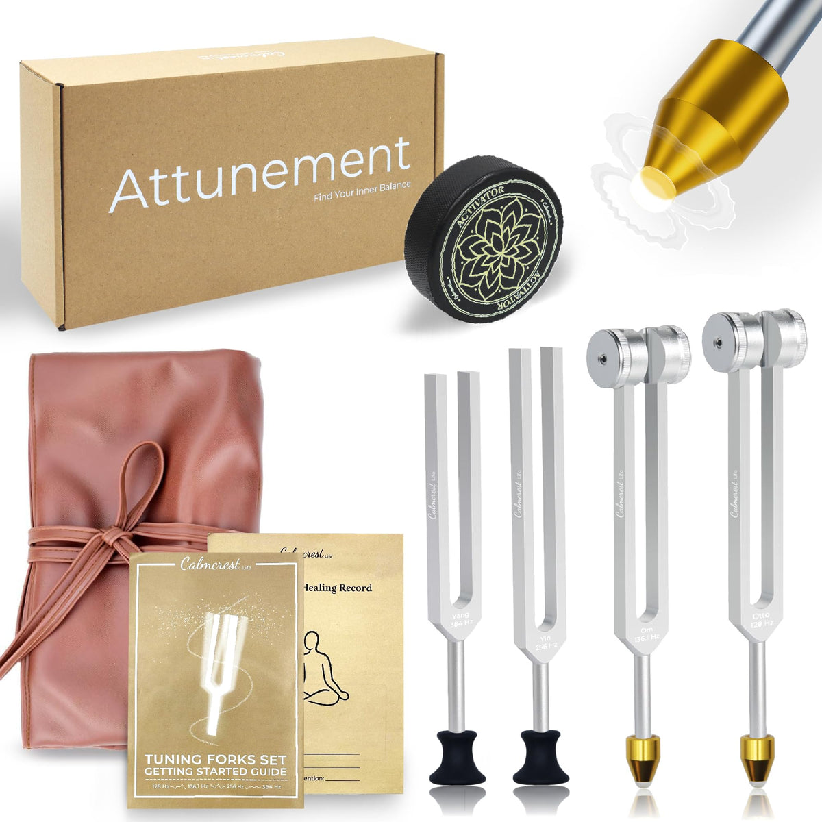 CALMCREST ensemble de diapasons résonance pour relaxation et concentration
