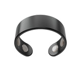 CALMI bague magnétique finition noir onyx, style discret et polyvalent.
