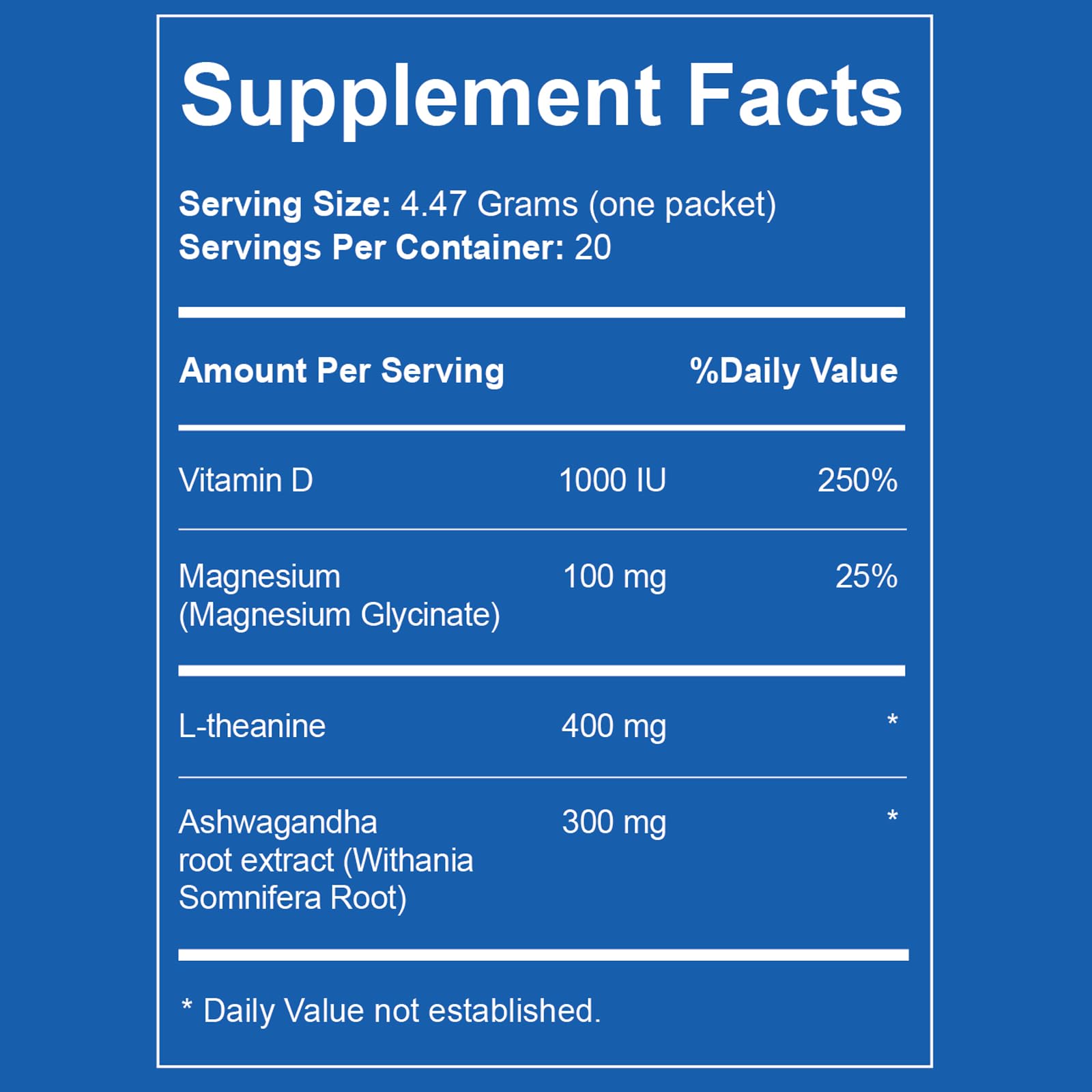 Calmify – Sachets 20, pratique et dosage facile pour votre routine anti-stress.