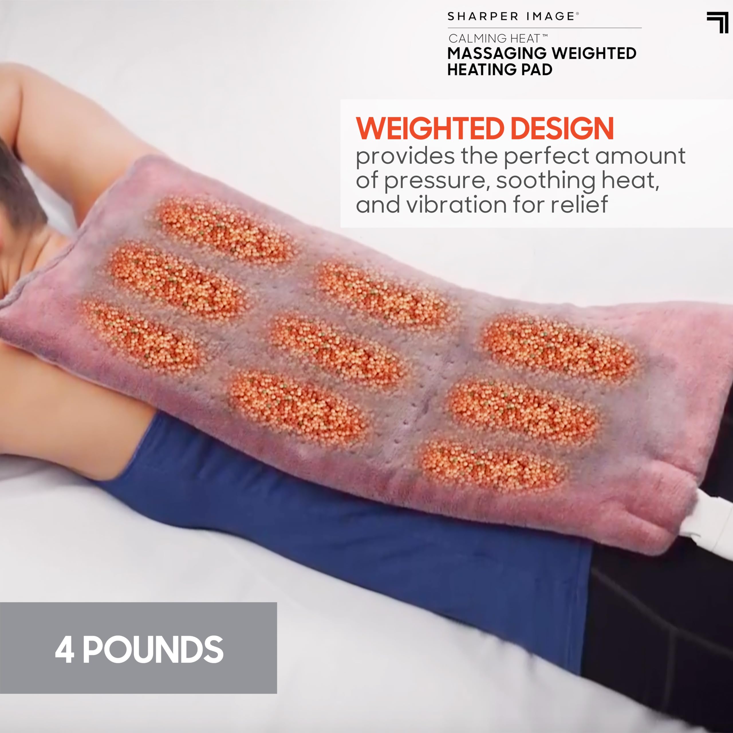 Calming Comfort commande-chaleur intuitive, 3 niveaux pour personnaliser la chaleur.