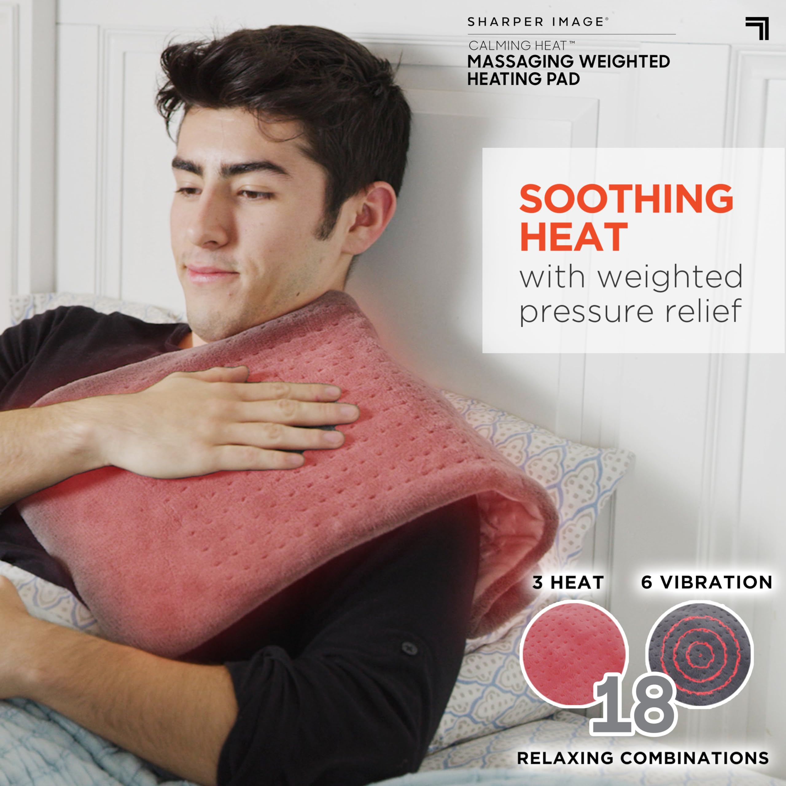 Calming Comfort massage-vibration intégré pour un massage apaisant ciblé.