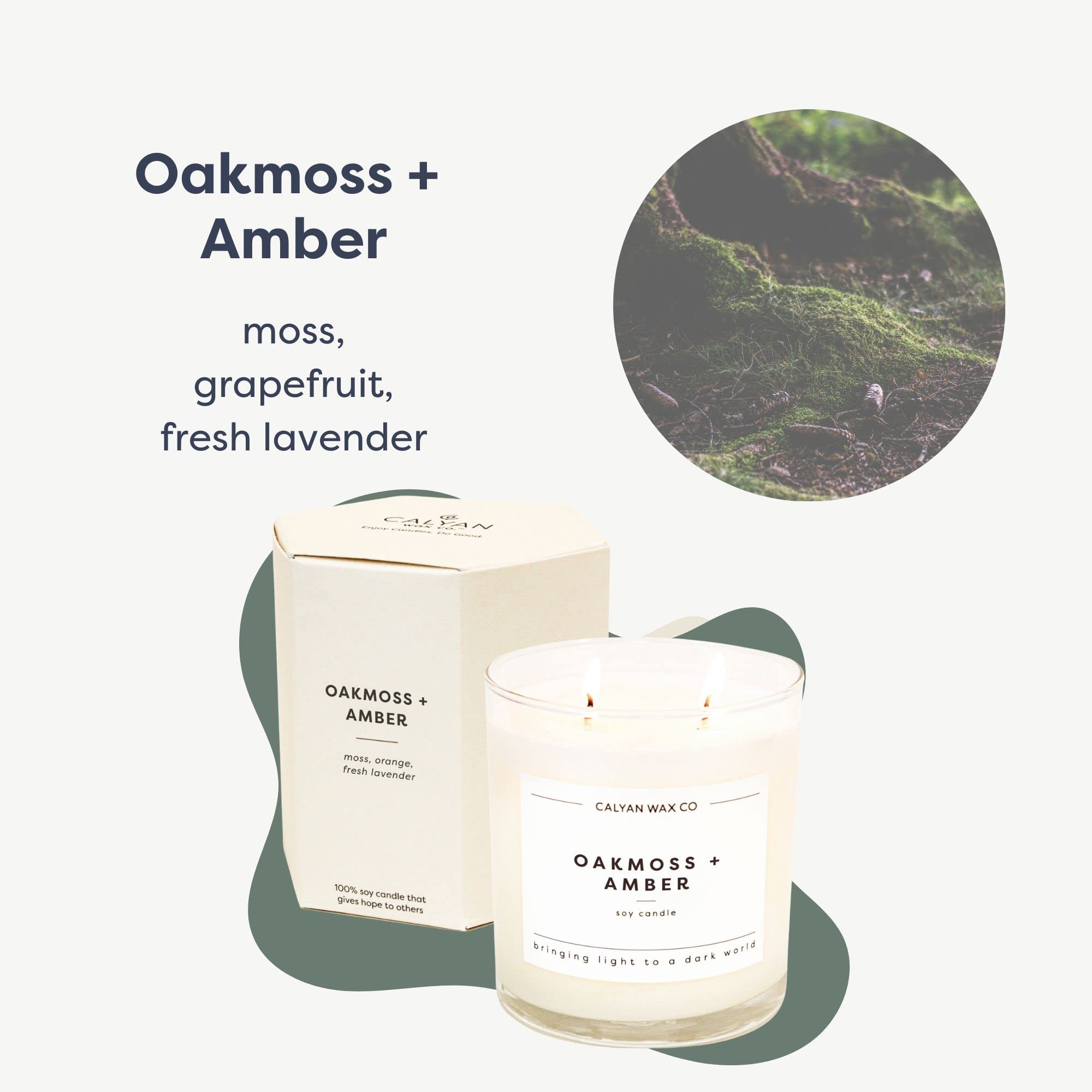 Calyan Oakmoss & Amber, verre grand pour une présence décorative et durable