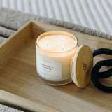 Calyan Wax Co. Seaside & Citrus, emballage-éthique-bougie-verre