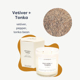 Calyan Vetiver Tonka: cire soja naturelle et parfum durable