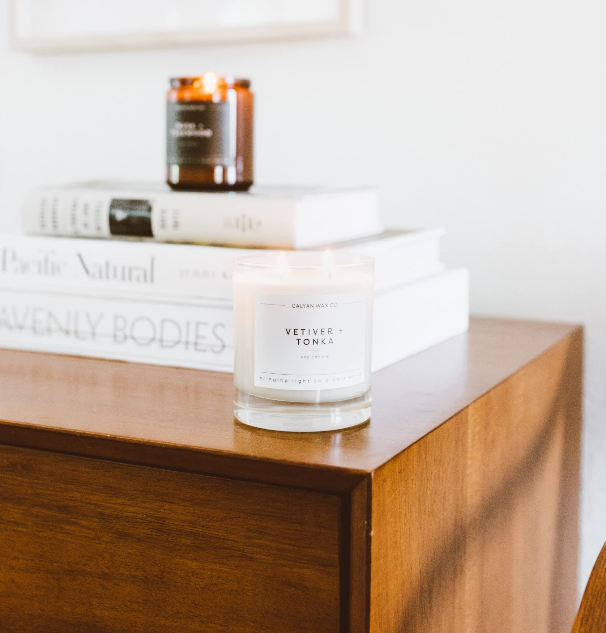 Calyan Vetiver Tonka: détails des mèches coton
