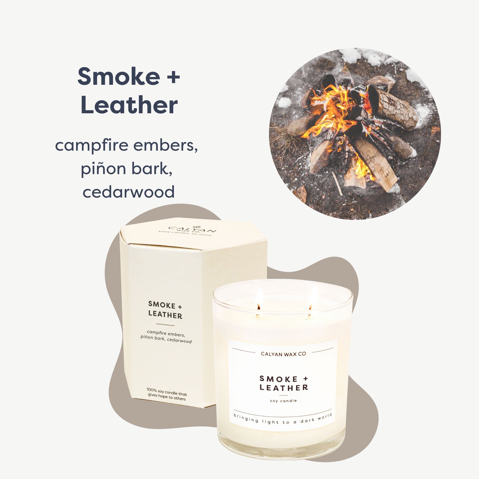 Calyan Wax Co bois et cèdre — atmosphère naturelle et apaisante.
