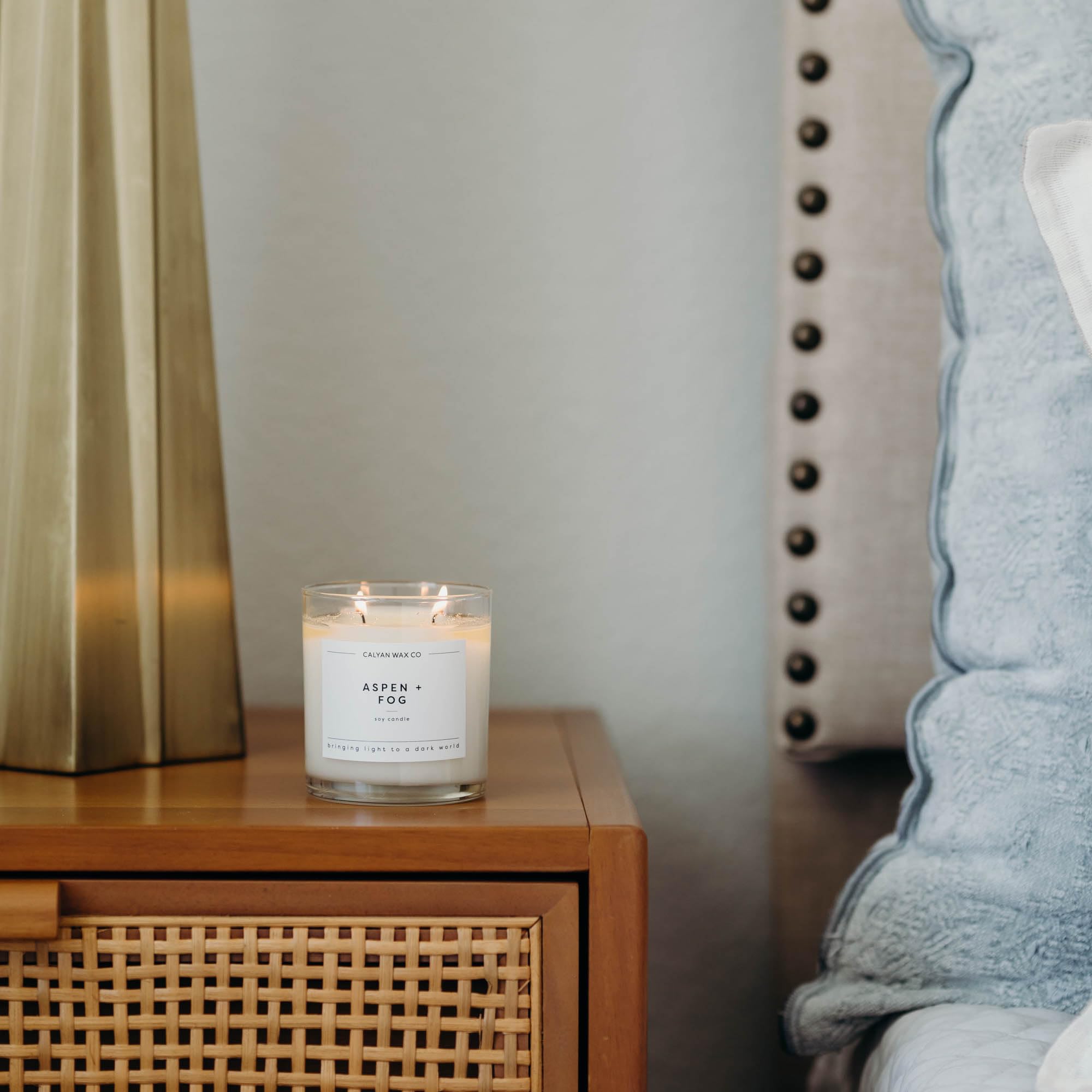 Calyan Wax Co Aspen et Fog – cèdre et cashmere apportant chaleur raffinée