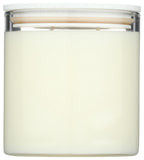 Bougie 2 mèches coton pur Calyan Wax Co, combustion longue et régulière.