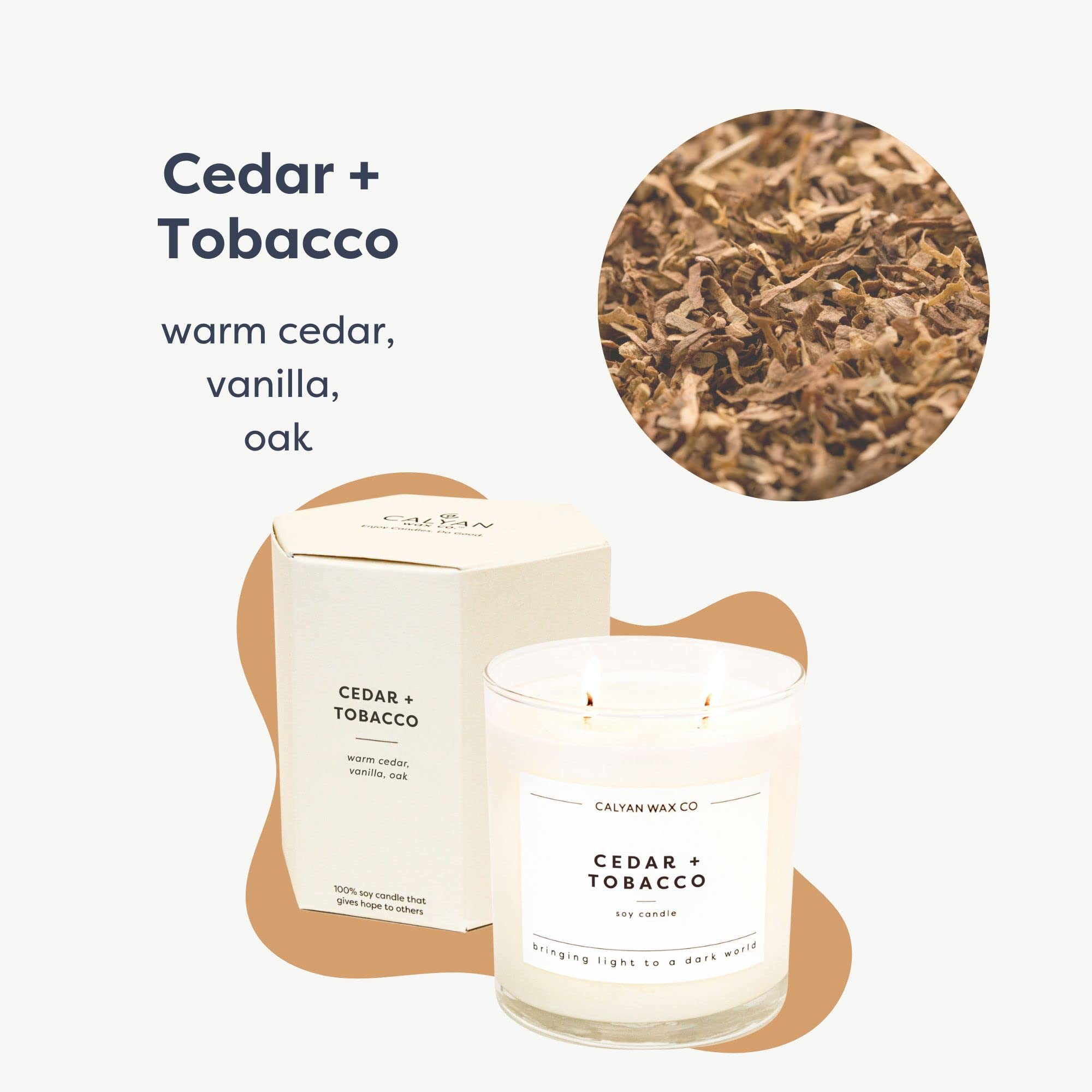 Senteur Cedar & Tobacco: bois et tabac avec vanille et ambre