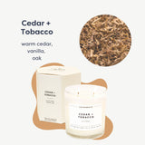 Senteur Cedar & Tobacco: bois et tabac avec vanille et ambre