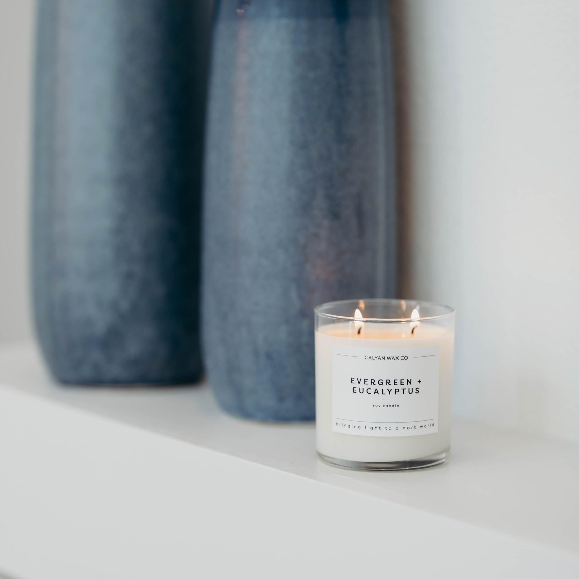 Fabriquée aux États-Unis, bougie vegan Calyan Wax Co.