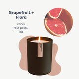 Bougie Grapefruit & Flora, parfum durable pour votre intérieur.