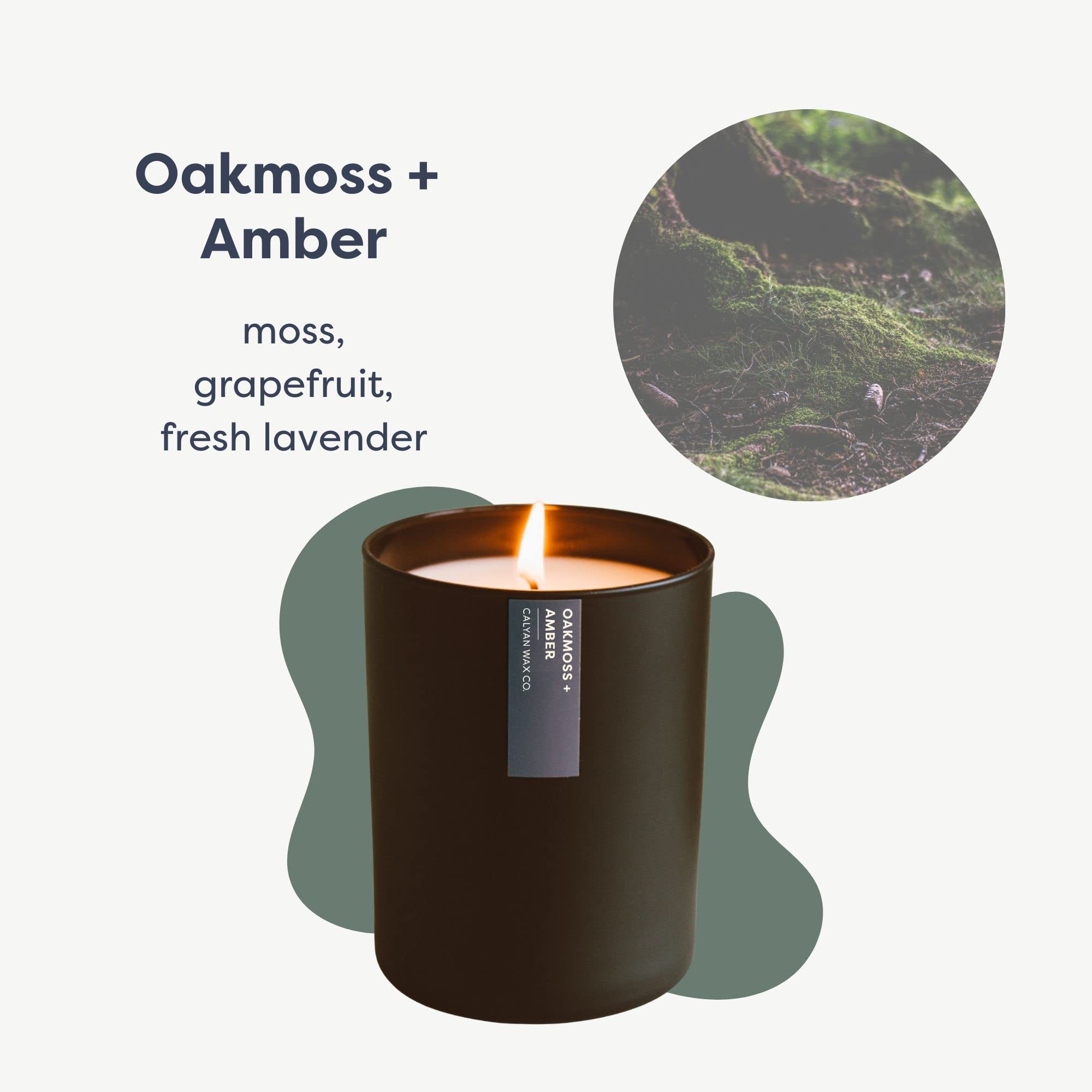 Calyan Wax Co. Bougie noire jarre luxe: parfum durable pour ambiance raffinée