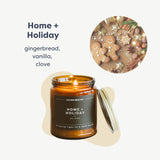Calyan Wax Co. Notes gourmandes cannelle vanille gingembre, parfum persistant.