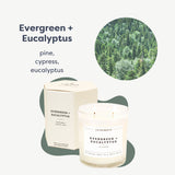 Bougie soja naturelle Calyan Wax Co, verre luxueux pour décoration sophistiquée.