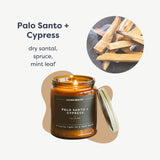 Bougie soja non toxique Calyan Wax Co. pour combustion propre.