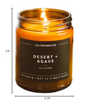 Calyan Wax Co Desert et Agave, cadeau élégant et responsable.