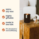 Calyan Wax Co. Desert & Agave, notes florales pour ambiance raffinée.