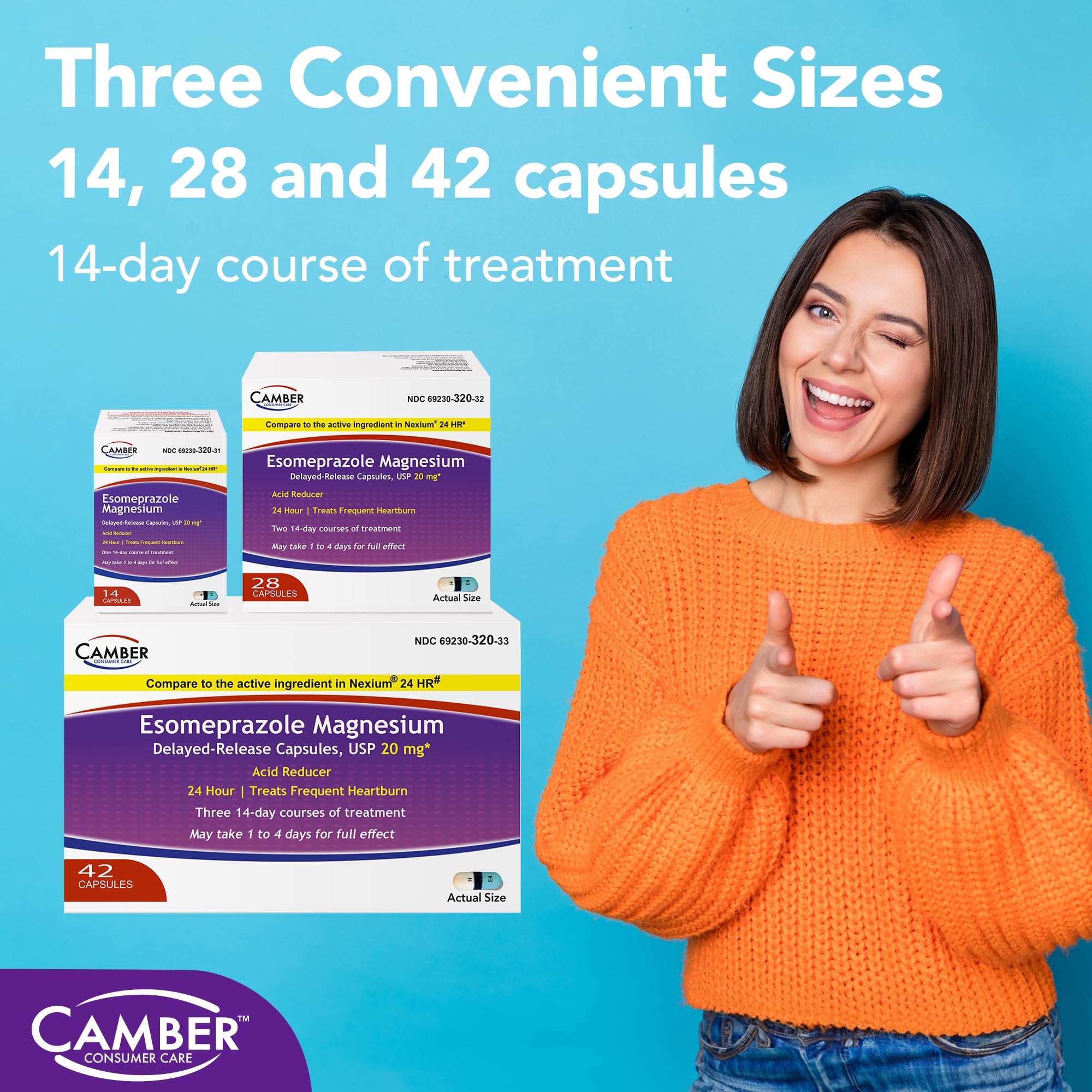 Camber Esoméprazole Magnésium 20 mg : utilisation en déplacement facile