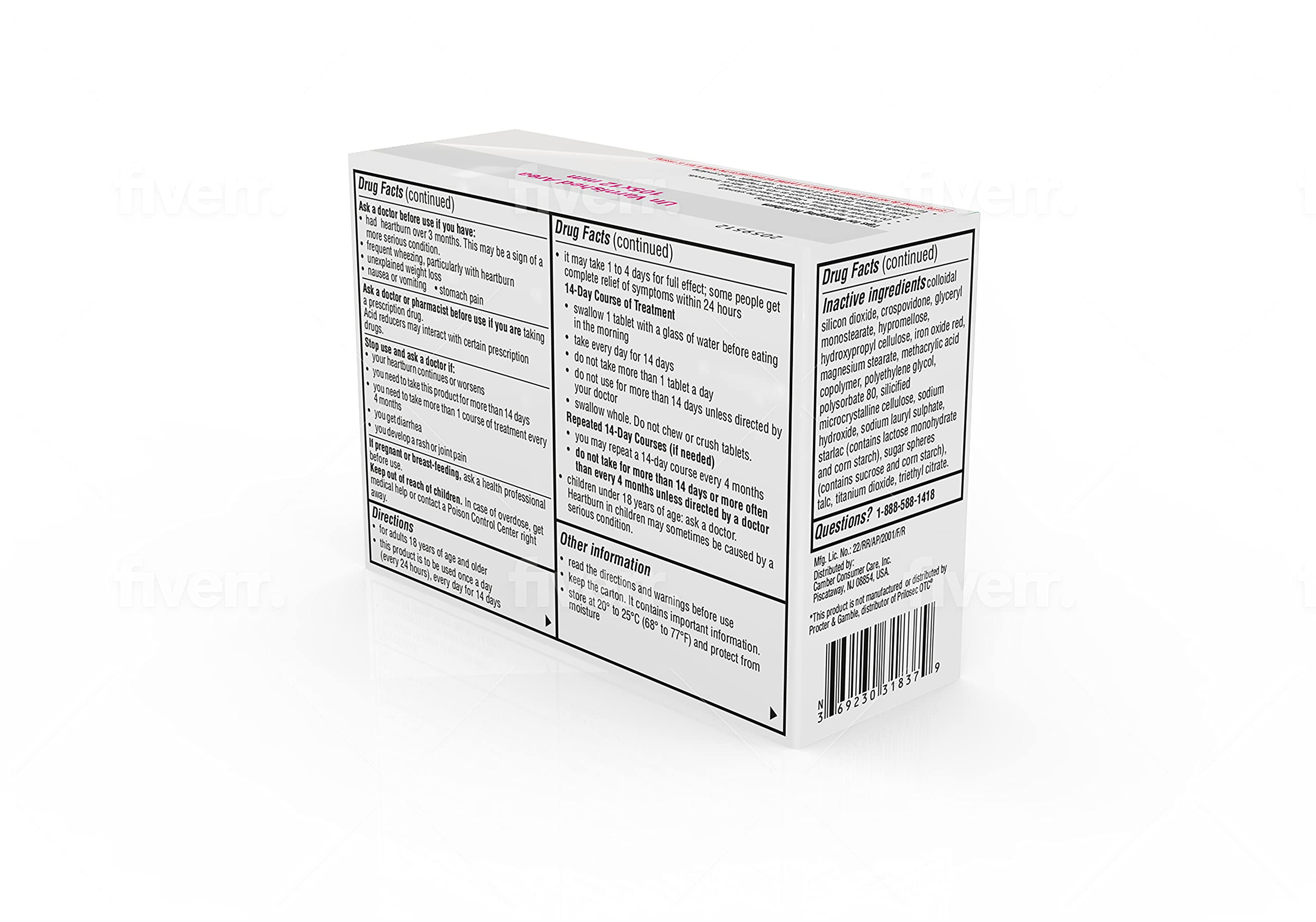 Camber Oméprazole 20mg – utilisation simple et efficace au quotidien.