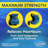 Camber Famotidine 20 mg, comprimés pris avec eau, réduction potentielle de l'acidité