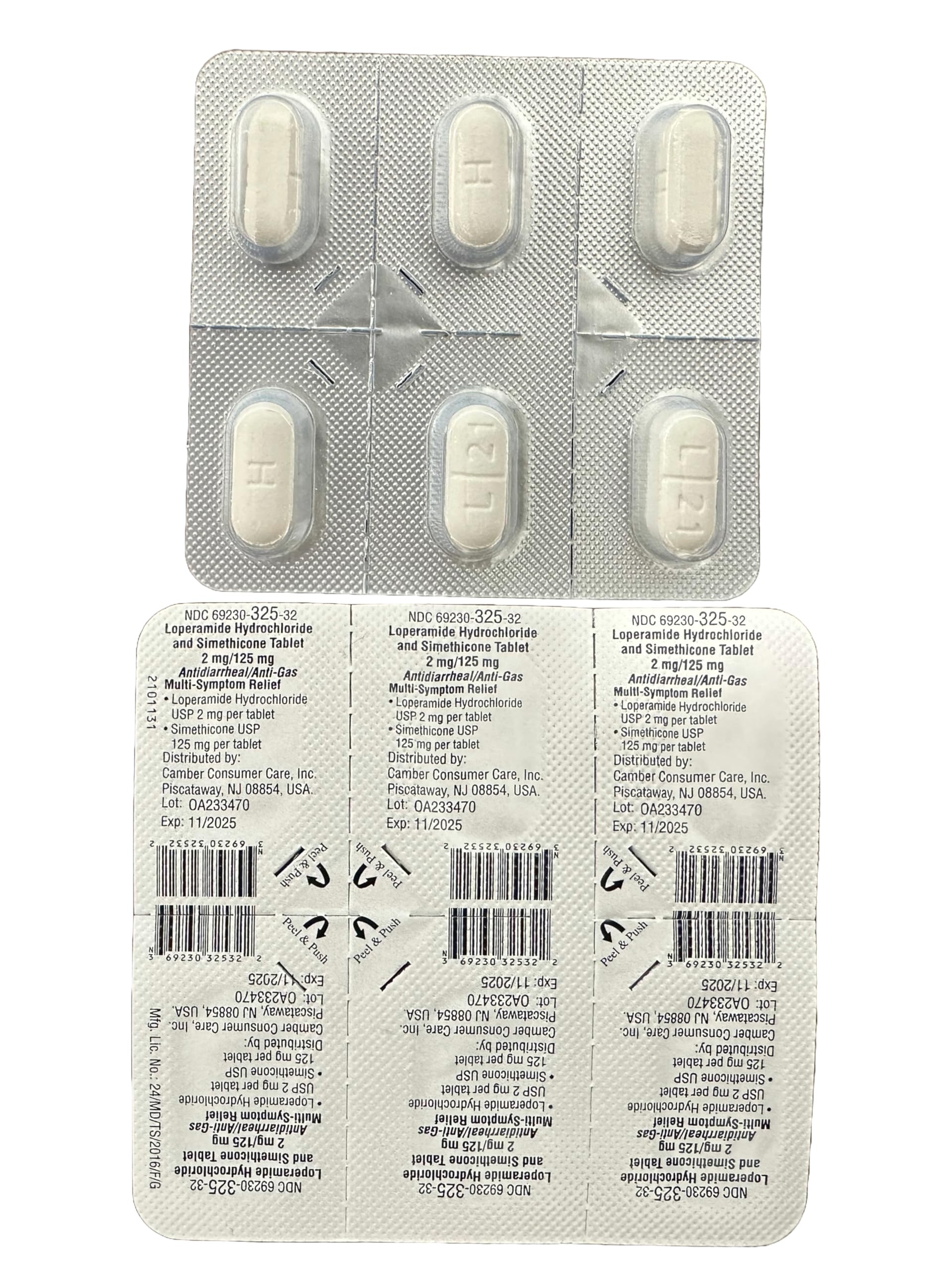 Camber Pharmaceuticals usage quotidien des tablettes pour le confort digestif.
