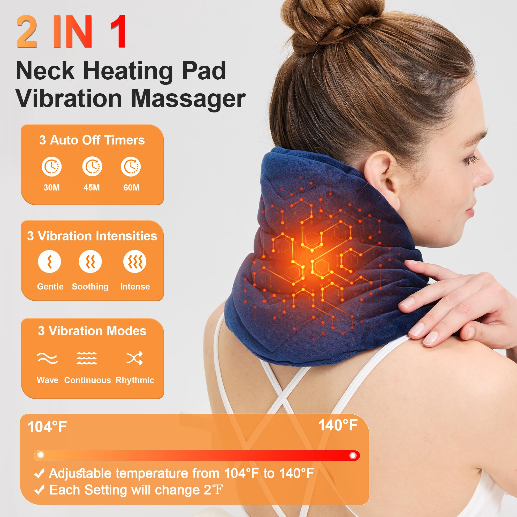 CAMECO massage cervical à 3 niveaux pour détente musculaire ciblée