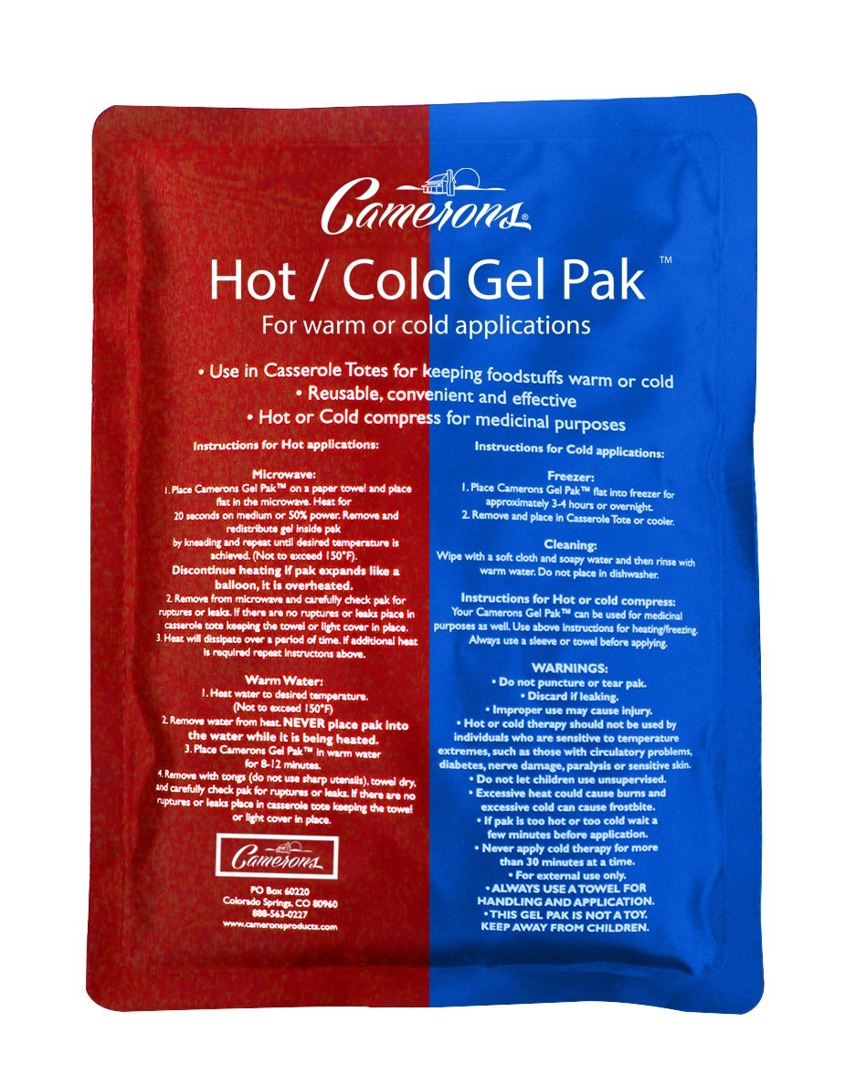 Bloc de gel Camerons XL maintient les aliments chauds ou froids.