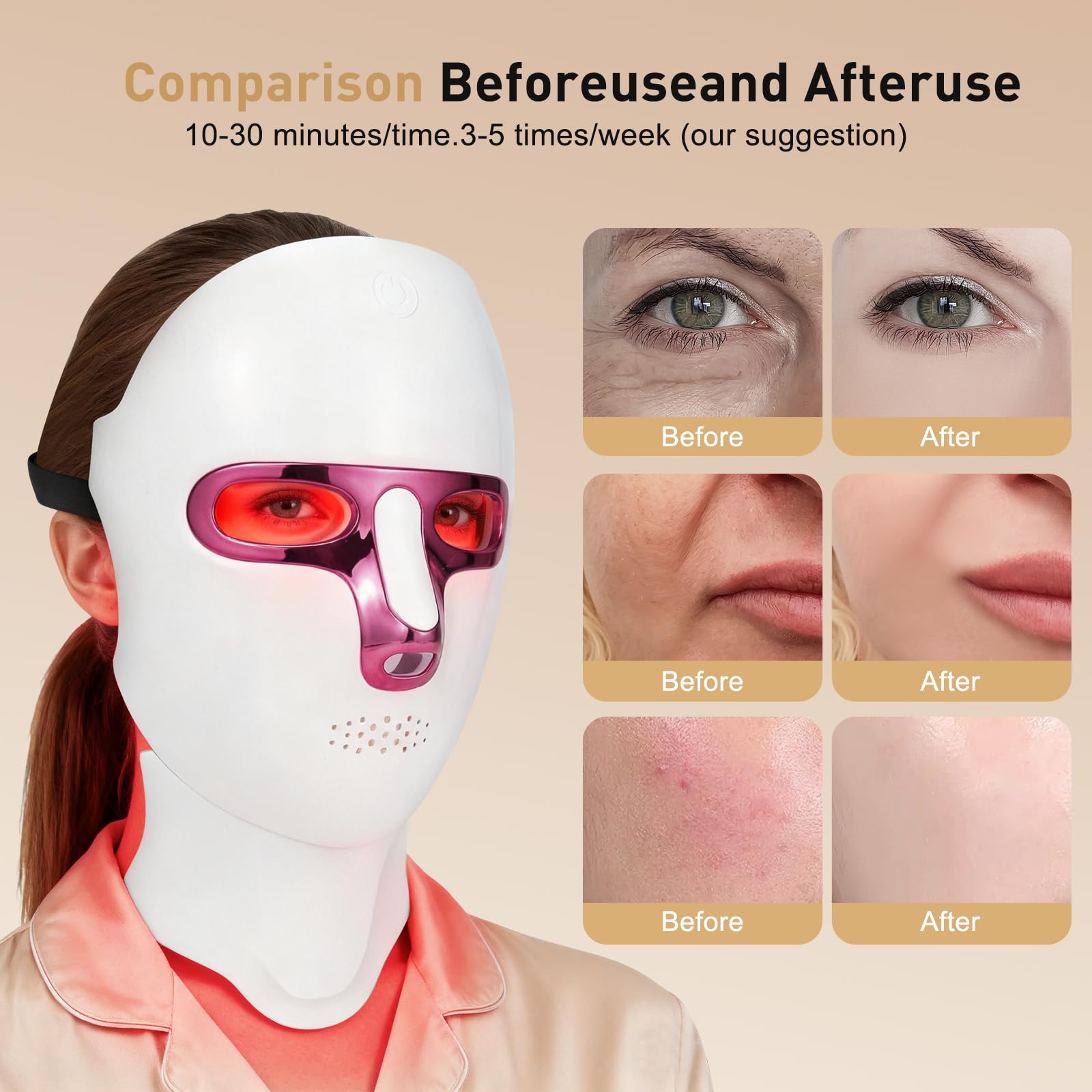 Bandeau reglable CAMLKE assure un ajustement sûr et confortable