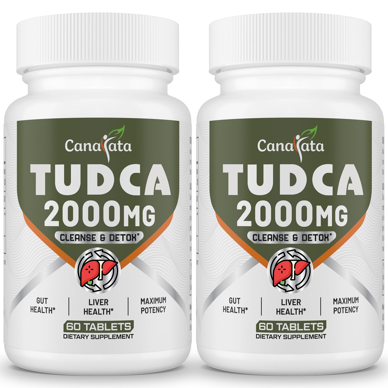 Canarata TudCA: bouteille 2000mg pour soutenir le foie et la détox digestive.