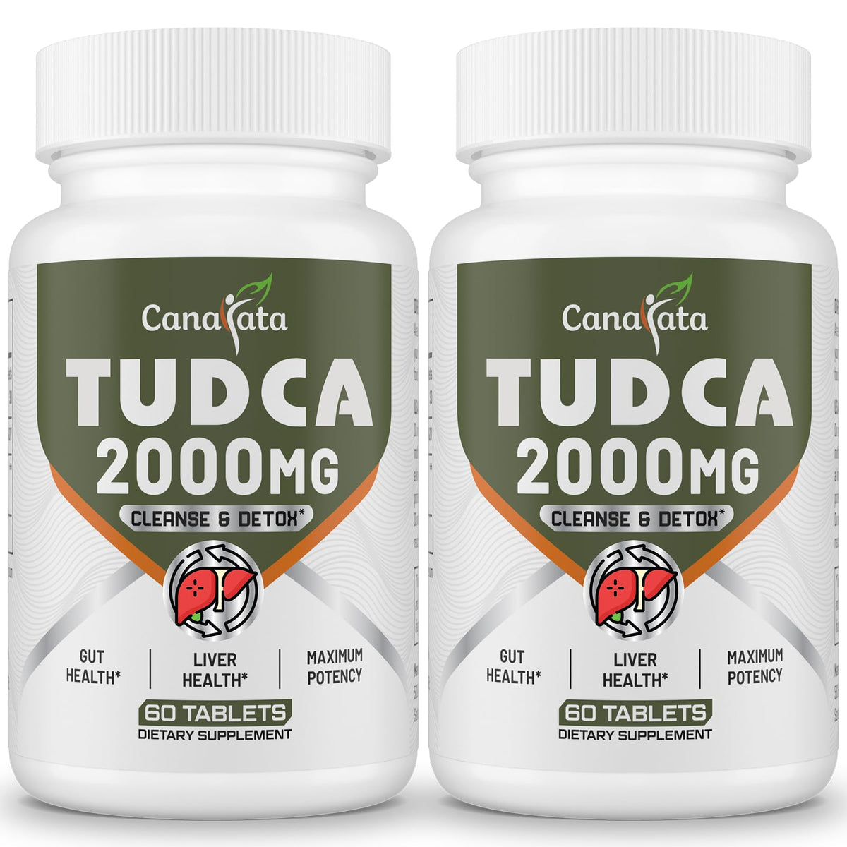 Canarata TudCA: bouteille 2000mg pour soutenir le foie et la détox digestive.