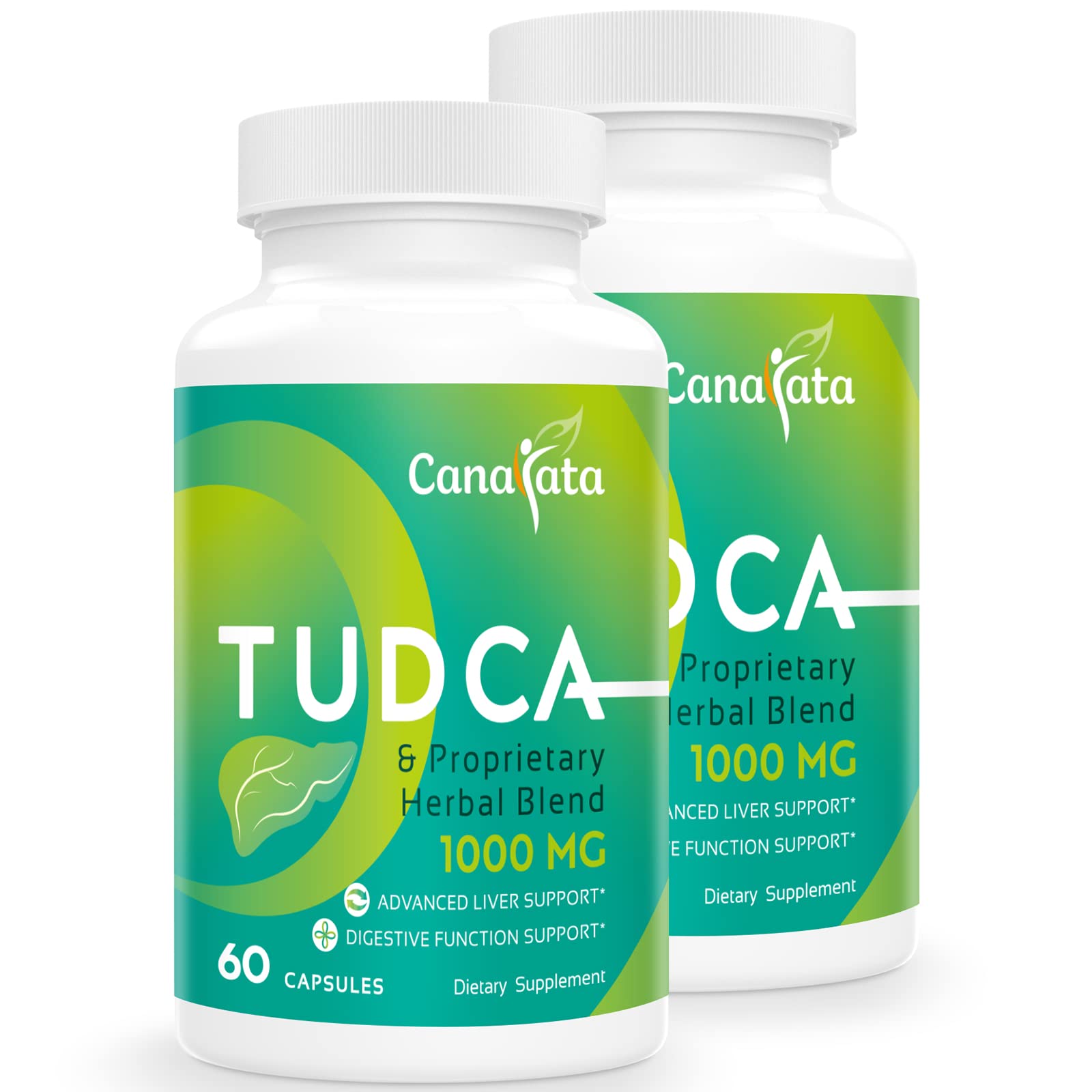 Canarata Tudca: bouteille de capsules d'origine végétale prête à l'emploi pour soutenir le bien-être.