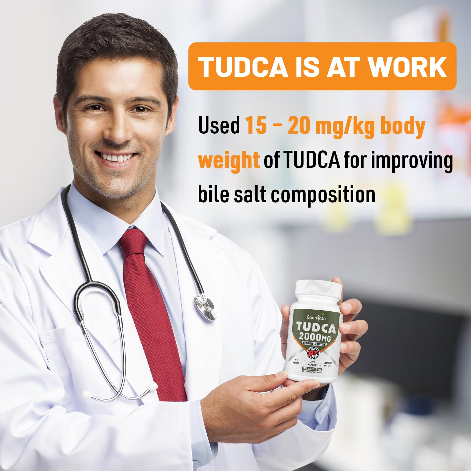 Canarata TudCA: comprimés faciles à avaler, pratique pour une routine quotidienne.