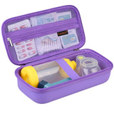 Canboc étui voyage violet, étui robuste protégeant inhalateur et accessoires