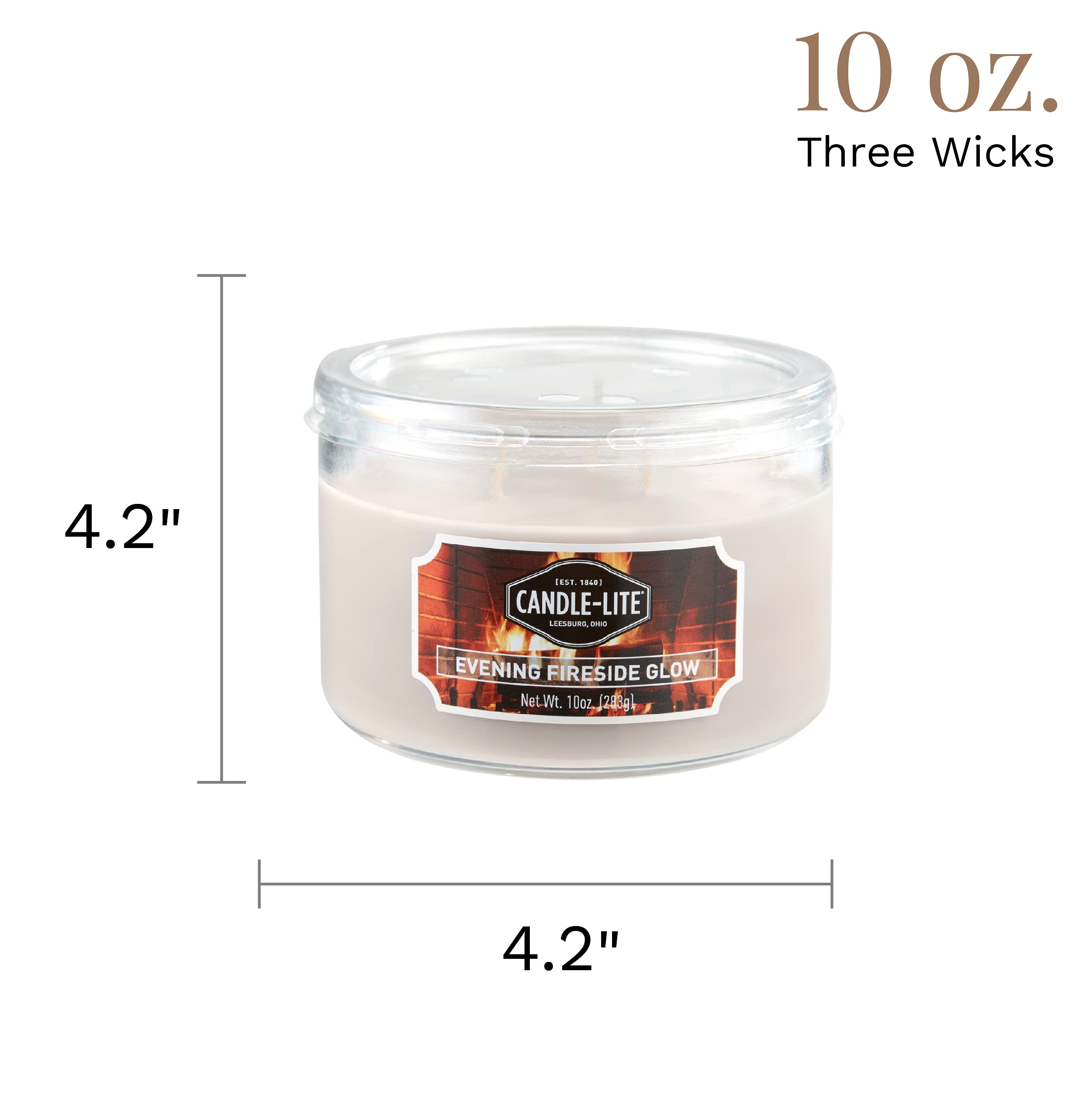 Candle-LITE bougie 10 oz, bureau ou salon, décor gris