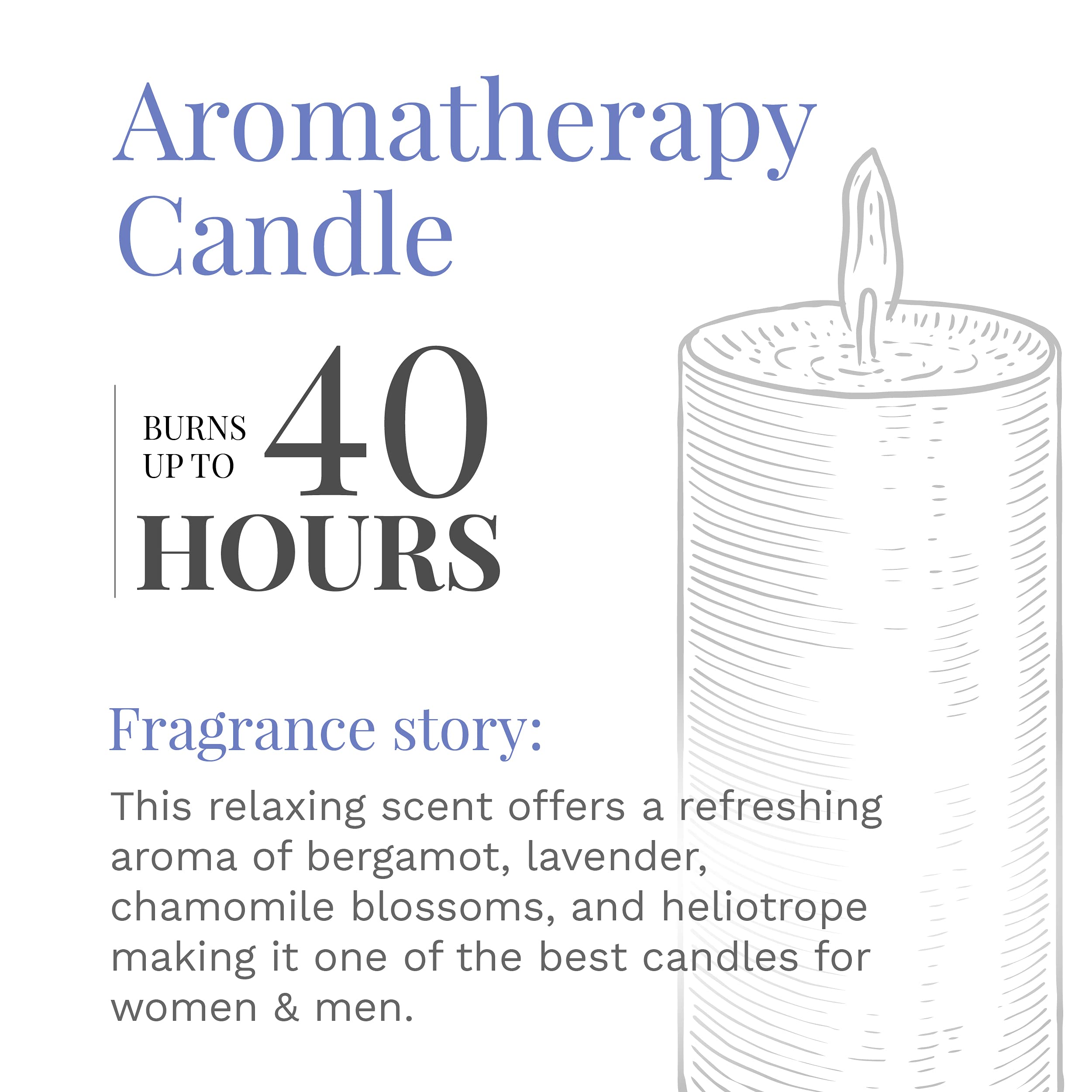 Candle-Lite aromatherapie bergamot lavande 10 oz, détente légère.