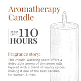 Bougie Candle-lite brun cire paraffine: combustion homogène et durable.