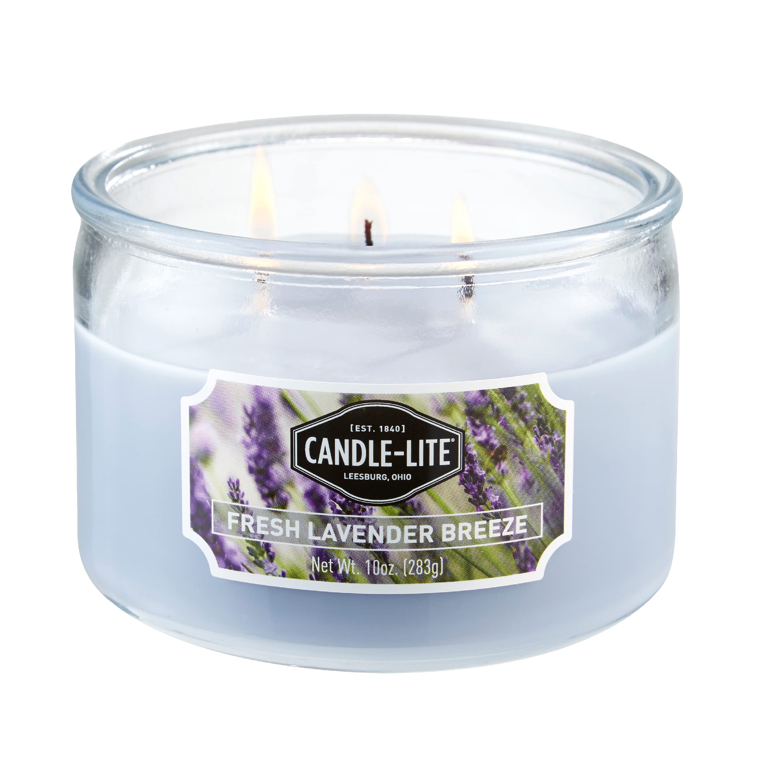 Candle-Lite bougie lavande fraiche en 10 oz, ambiance apaisante.
