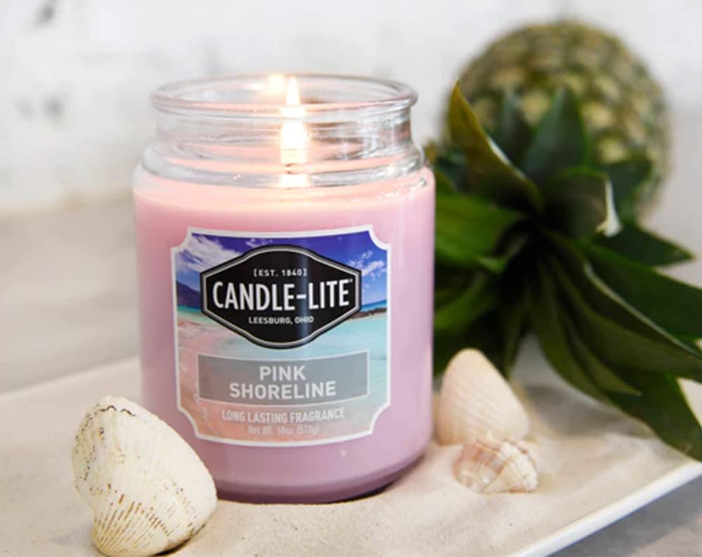Bougie Candle-Lite Rose Shoreline ambiance nocturne relaxante.