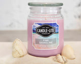 Bougie Candle-Lite Rose Shoreline décor salon, élément décoratif lumineux.