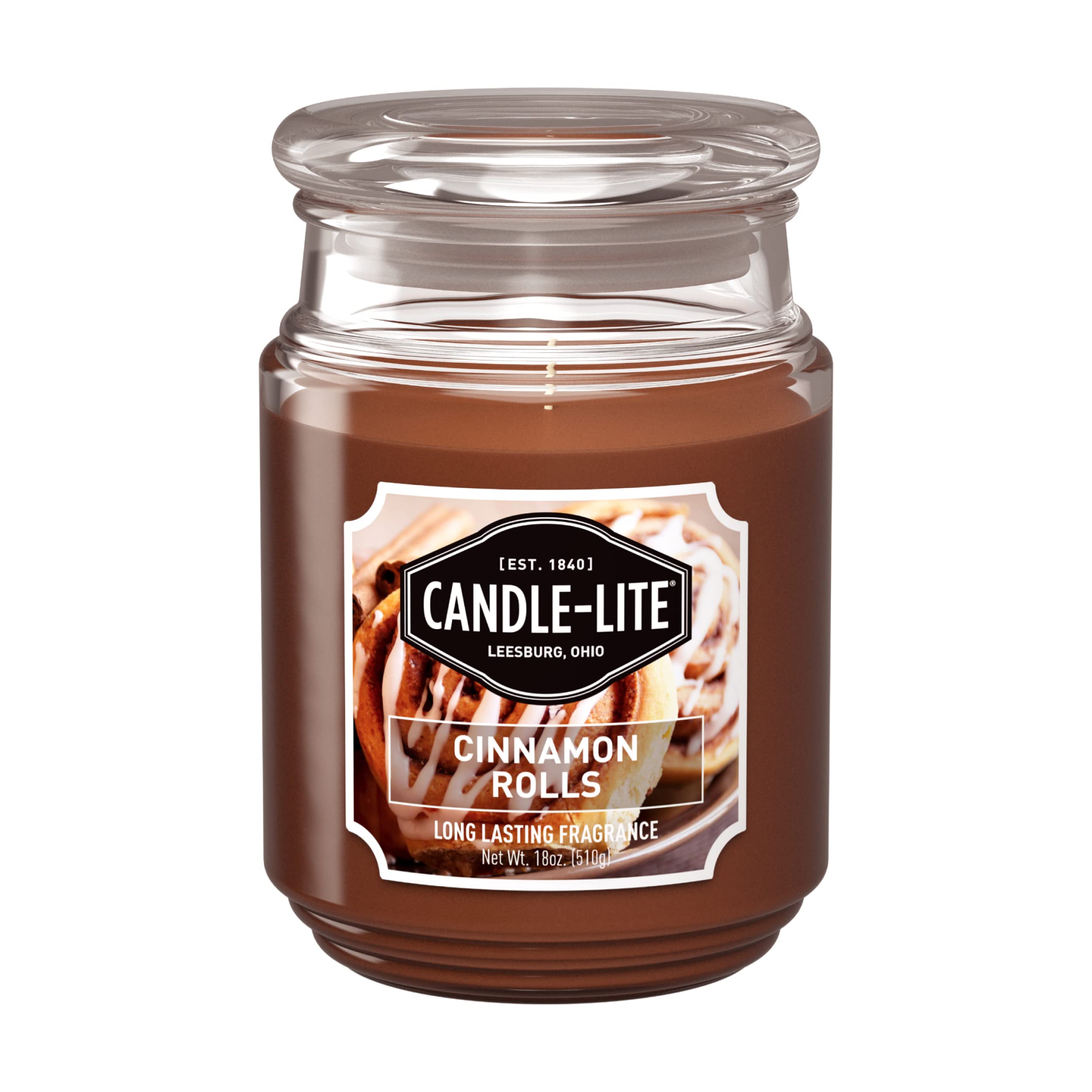 Bougie Candle-lite Rouleaux Cannelle: parfum chaleureux pour salon.