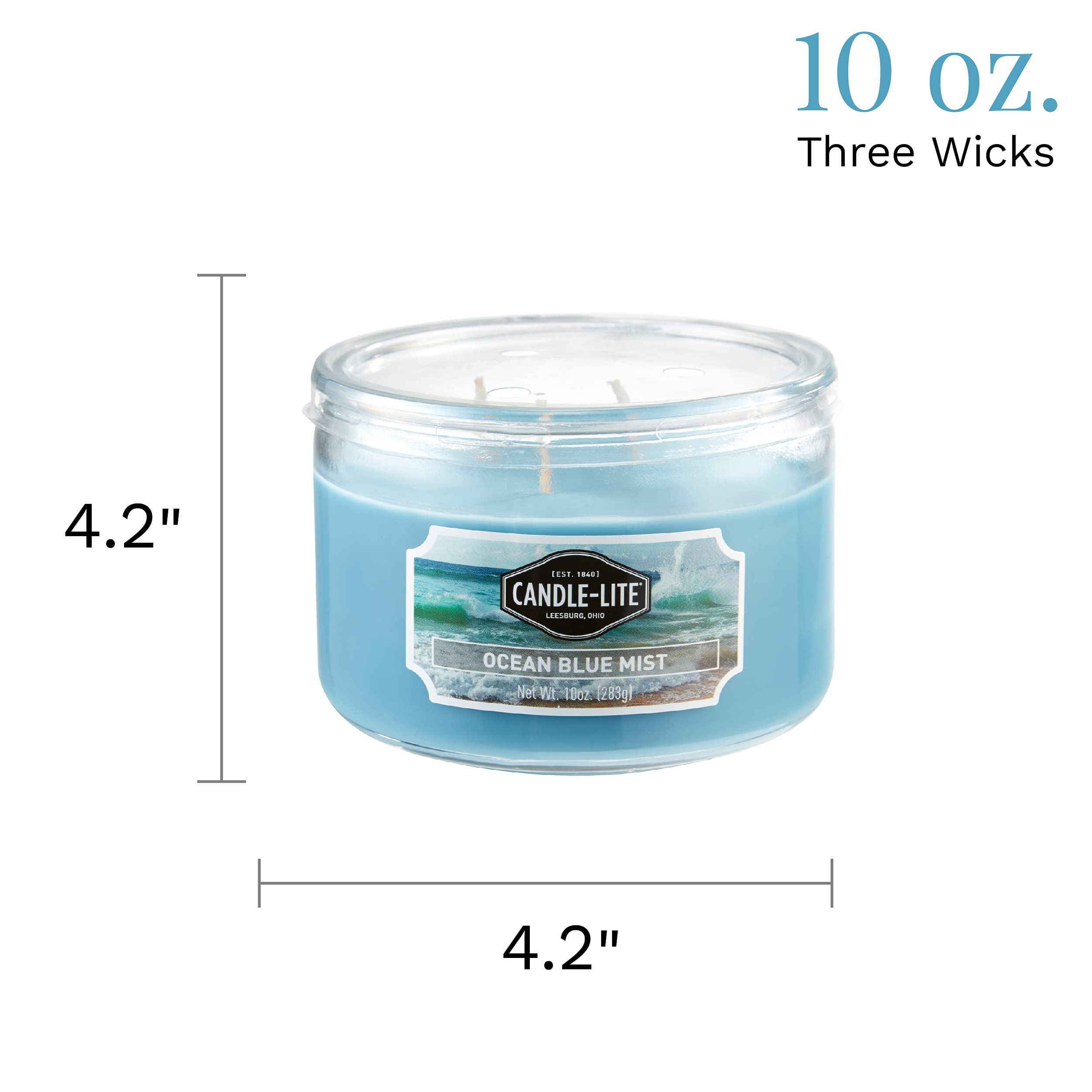 Candle-LITE Ocean Blue Mist, ambiance mer et brise marine dans votre salon.