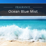 Candle-LITE Ocean Blue Mist, lumière douce pour décor contemporain et détente.