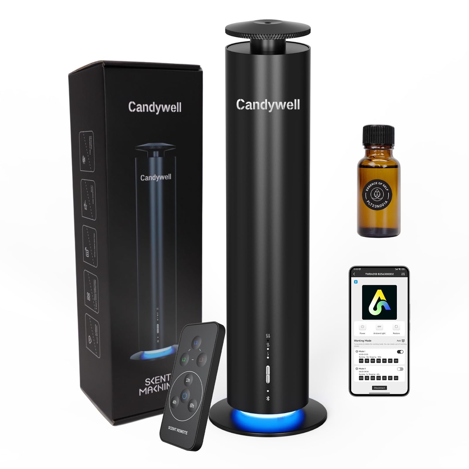 Candywell diffuseur sans eau aperçu salon pour une ambiance durable et agréable
