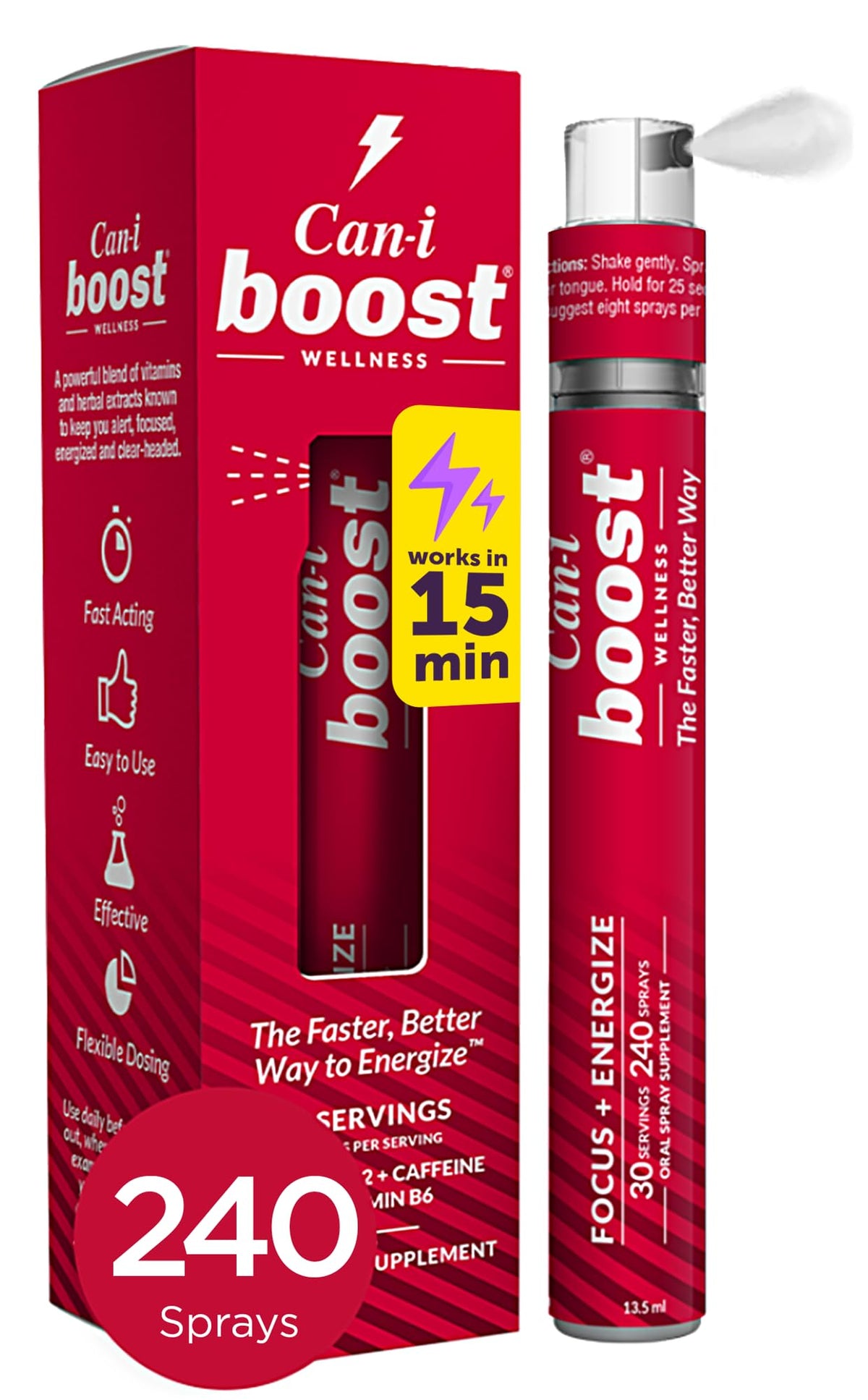 Cani Brands Feel Amazing — bouteille spray prête à l’emploi pour énergie rapide.