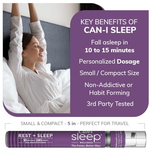 Cani Brands Feel Amazing Spray Sommeil – Mélatonine et GABA pour un soutien nocturne.