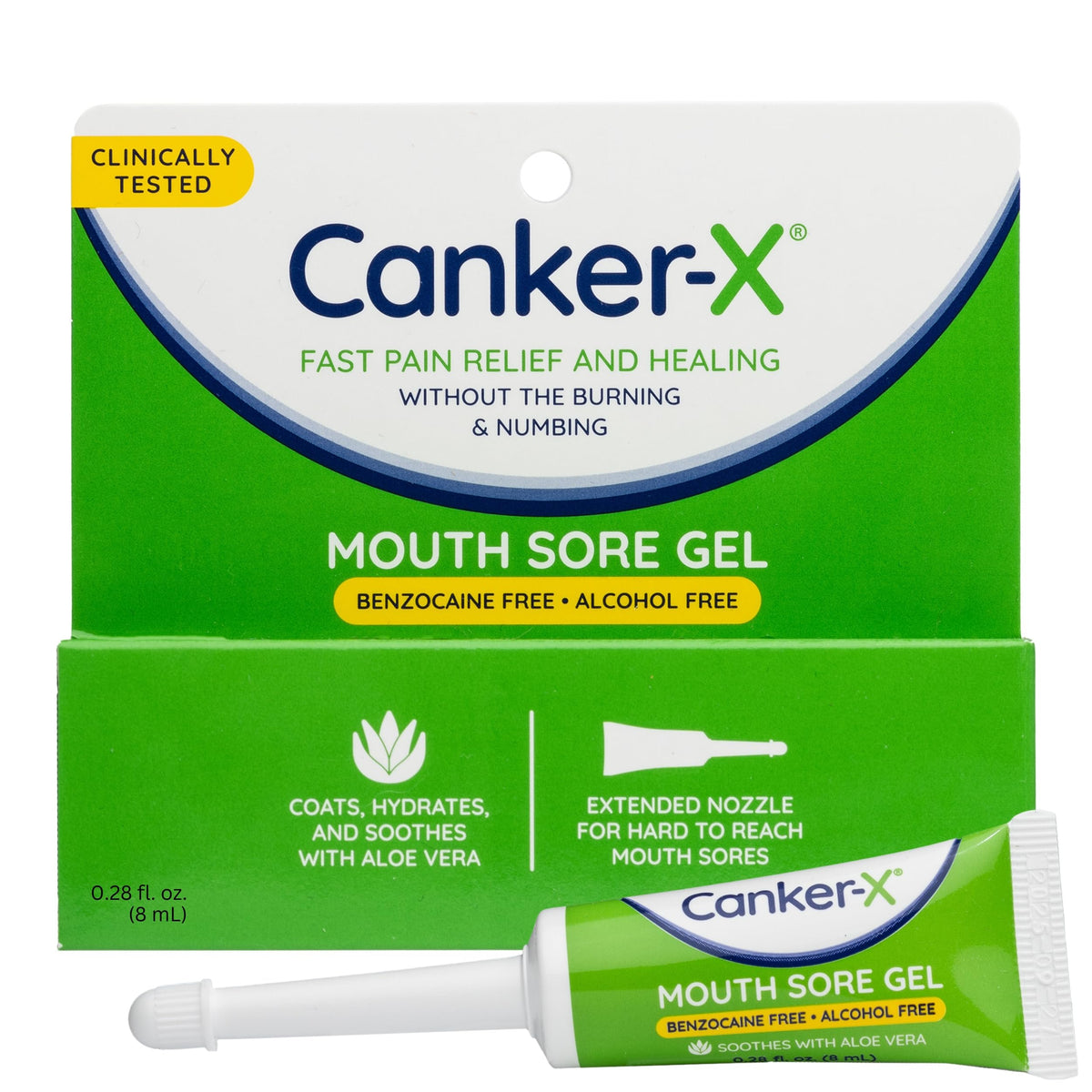 Flacon Canker-X Gel 8 ml prêt à soulager les aphtes