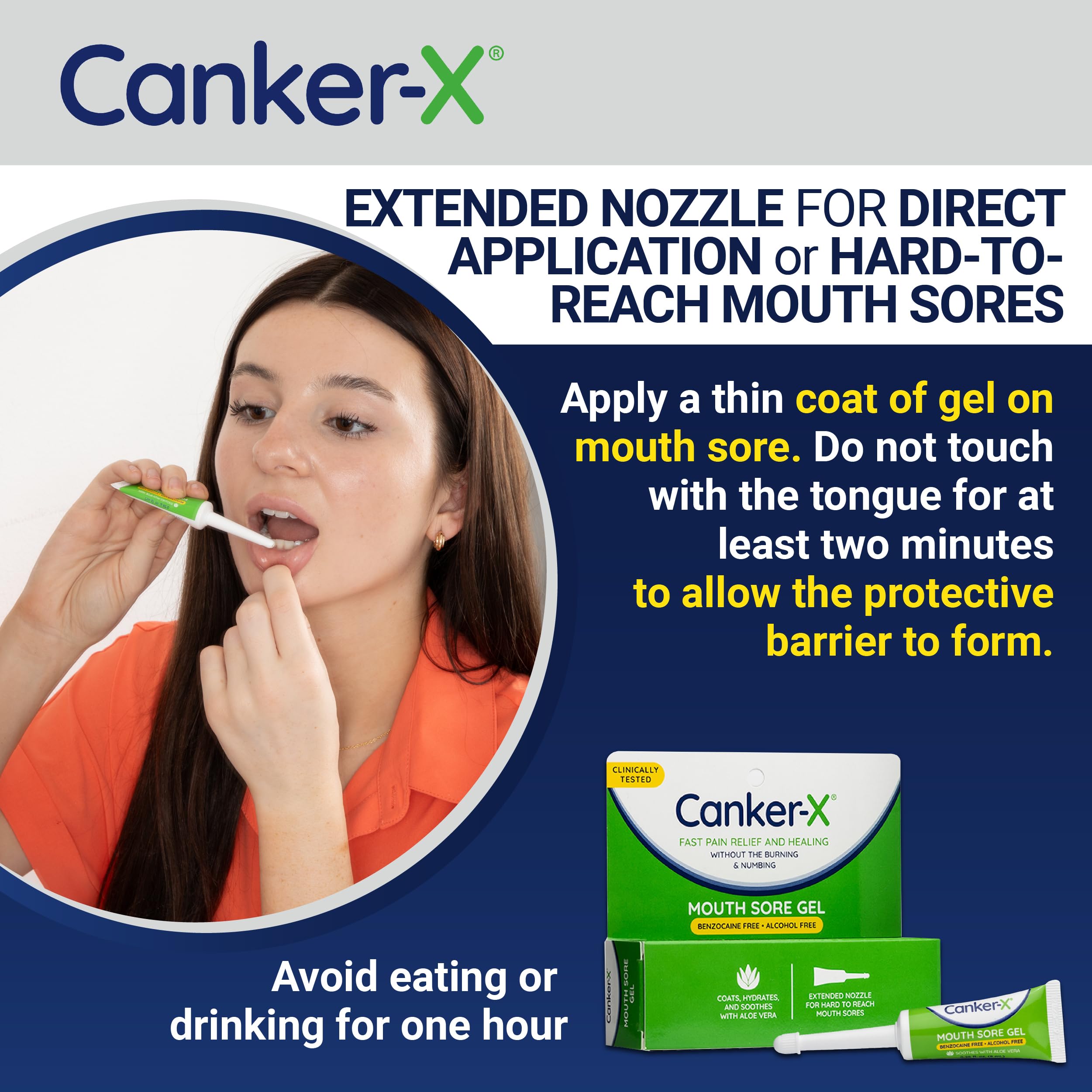 Ingrédients Canker-X : Aloe Vera et agent hydratant